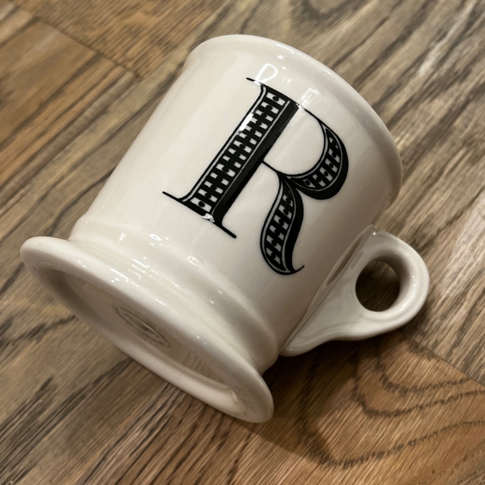 Classic "R" {Anthro} Initial Mug! EUC. Anthropologie Coffee + Tea Cup | Monogram - Picture 3 of 12